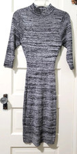 FLASH SALE Womens Rue21 STRETCHY Bodycon Sweater Dress XL Heathered Gray 3/4 Slv
