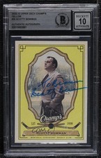 BAS 2009 Upper Deck Champ's Yellow Scotty Bowman #56 BGS Authentic Auto HOF 3c7