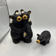 Bearfoots Bears Big Sky Carvers Sisters Best Friends Jeff Fleming Marty set of 2
