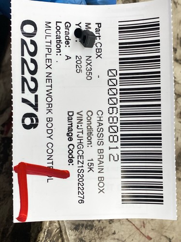 2025 LEXUS NX350 MULTIPLEX NETWORK BODY CONTROL MODULE UNIT 89221-78150 OEM - Picture 17 of 17