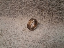 1977 Kennedy Half Dollars size 10  coin ring handmade mixed metals