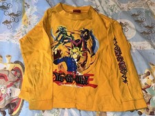 vintage 90s Yu-Gi-Oh thrashed long sleeve shirt kids shirt size 6