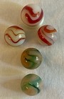 Vintage Alley Agate Akro Swirl Marble Lot Of 5 (Y10) — photo 1