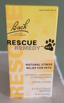 Rescue Remedy Natural Homeopathic Stress Relief Drops for Pets 20ml