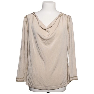 Escada, Top, Größe: 46, Beige, Polyester/Viskose, Einfarbig, Feinstrick #s1F