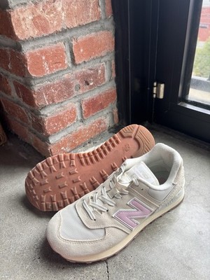 New Balance 574 Women s Sneakers Linen/Mid Century Pink/Sea Salt WL574GU2