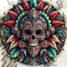 8x8" Aztec Sun Aluminum Wall Art - Restaurant/Bar Decor