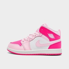 NIB Little Kid PS Jordan 1 Mid University Barbie Pink DQ8424 661