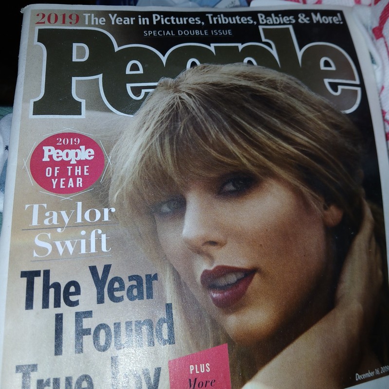 Taylor Swift People Mag. People of the Year DEC 16, 2019 Issue