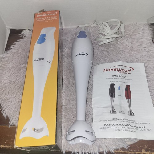 Brentwood HB-31 2-Speed 200 Watt Hand Blender White 120V