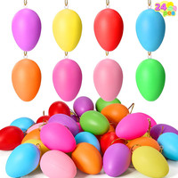 Bunte Ostereier Zum AufhäNgen, 6 Cm, Kunststoff, 8 Farben, Dekorative Ostereier