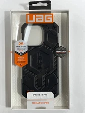 Urban Armor Gear UAG Monarch Pro MagSafe Case for iPhone 15 Pro - Carbon Fiber