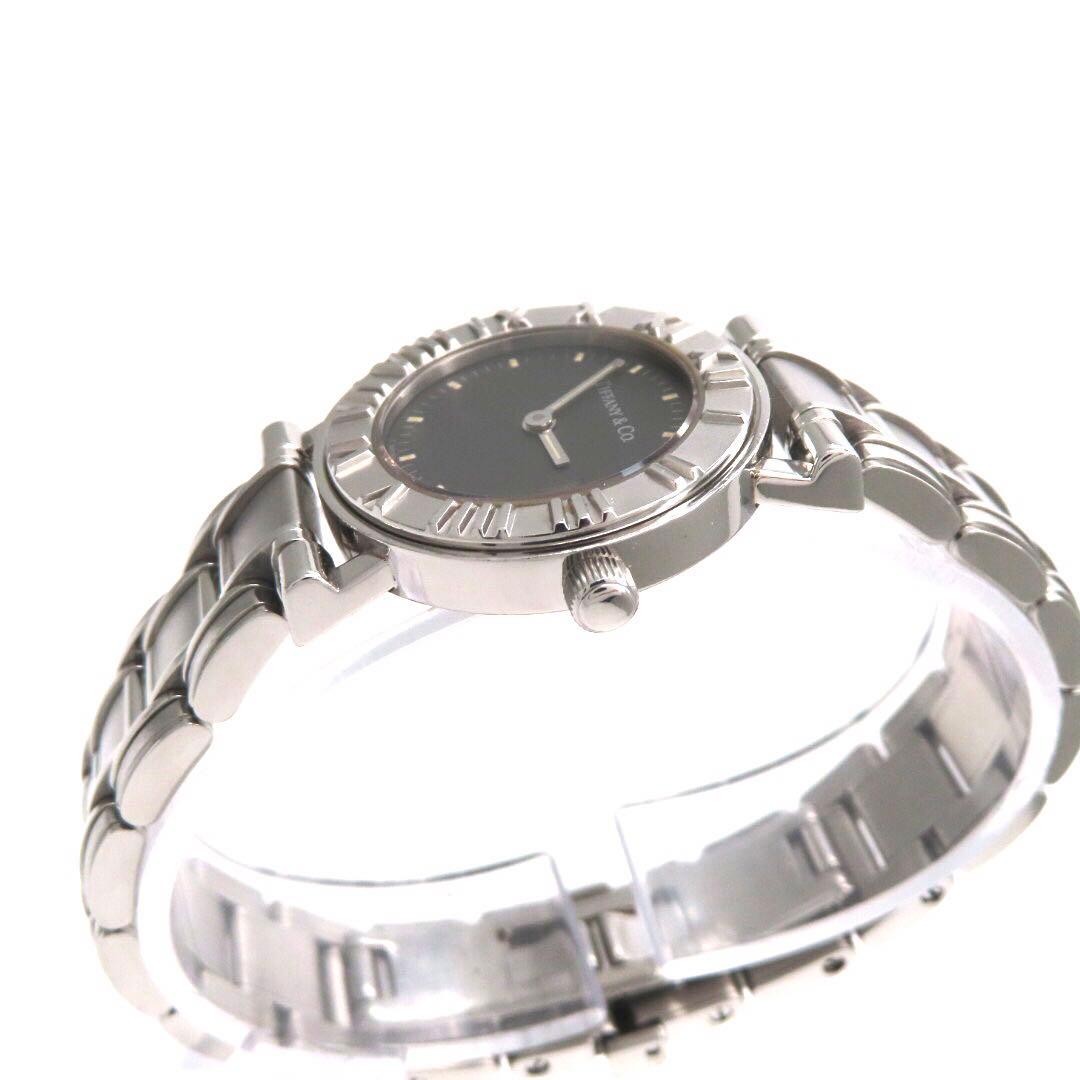 Tiffany and Co Atlas Round Ladies Quartz Watch Gray Dial 25mm SS from Japan image 5
