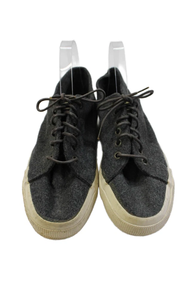 Zapatillas deportivas Superga para mujer de lana punta redonda con cordones parte superior baja de moda grises talla 41 11 Foto 2 de 4