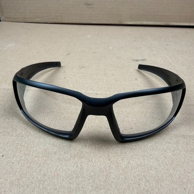 Men's Uvex Hypershock Safety Glasses Black Frame Clear Lens NWT