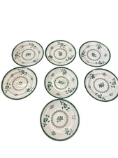 (7) Spode Gloucester Green  Bread & Butter Plate 680394 Used
