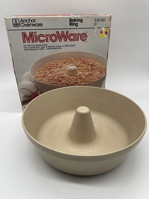 Anchor Hocking PM 459-TI 484 MicroWare 2qt 9'' Baking Ring, Round Cake Pan