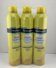 Neutrogena Beach Defense Sunscreen Spray Lotion SPF 60 - 8.5 oz Ea, 3 PACK