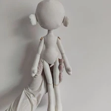 Whispering Doll 30cm 12” DIY Button Eye Handmade Base Doll Body Craft Toy