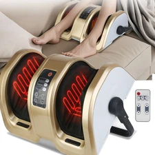 Shiatsu Foot Massager Machine with Heat Deep Kneading Scraping Massage w/ Remote