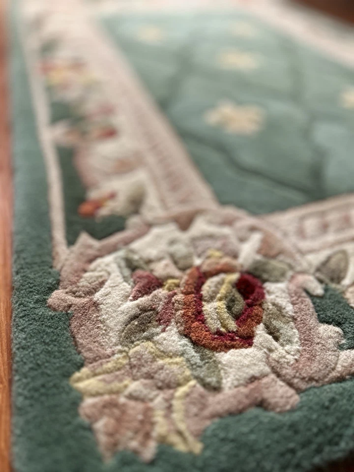 Alfombra limitada francesa Royal Handwove 100 % lana.©️Royal Palace edición Fleur de Lis  Foto 4 de 4