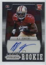 2012 Panini Prizm Auto 283/299 AJ Jenkins #201 Auto 4g8