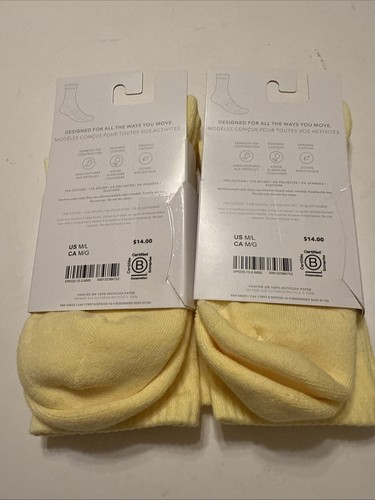 ATHLETA. EVERYDAY CREW SOCKE NEU. M/L gelb 2 Paar für 16,89 $ - Bild 5 von 11