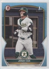 2023 Bowman Draft Sky Blue /499 Jonah Cox #BD-135 oh8