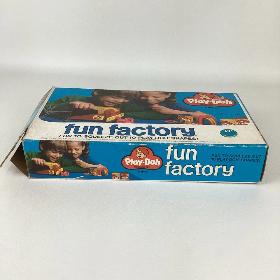 Play-Doh Modeling Set Fun Factory Shape Maker Vintage 1978 Kenner General Mills - Image 4 of 4