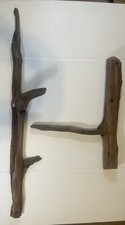 Driftwood¡ 2 Piece Set Cedar Taxidermy Beach Mountain  Wedding Beaver Chewed