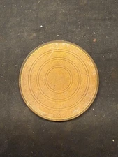 (N2) Antique French Mantle Clock Brass Back Door Rear Bezel Part Japy Marti Era