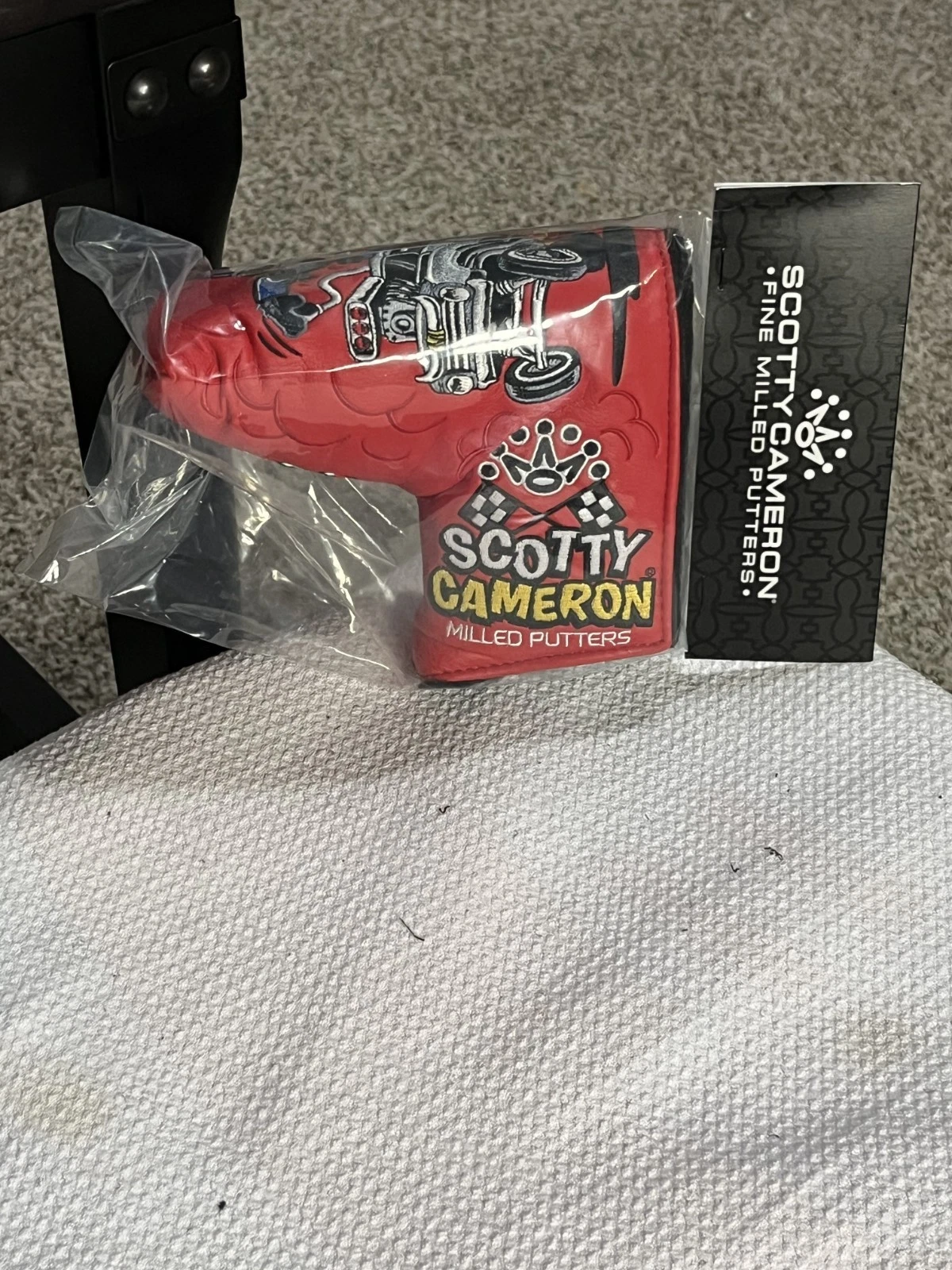 NEW SCOTTY CAMERON 2025 SPEED DOG MID MALLET PUTTER HEADCOVER NEW IN BAG