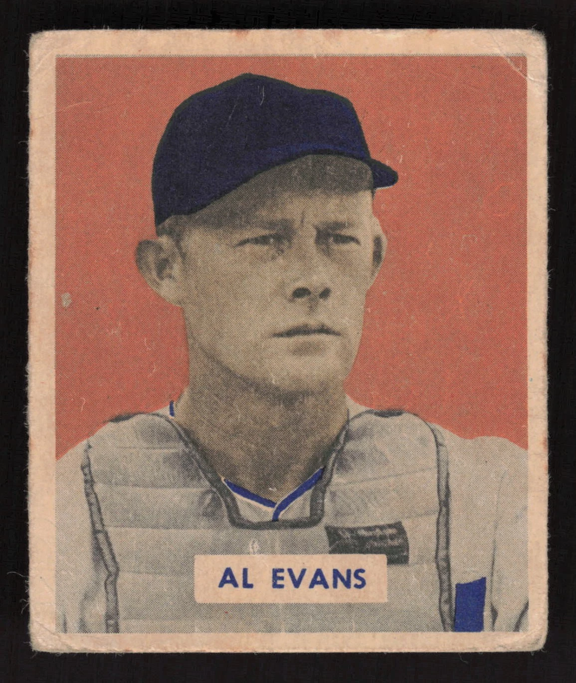 Al Evans 1949 Bowman Rookie #132 Washington Senators VG ST CR SU
