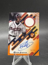 2025 Topps Pristine - Pristine Pieces Autograph Relics David Justice /25