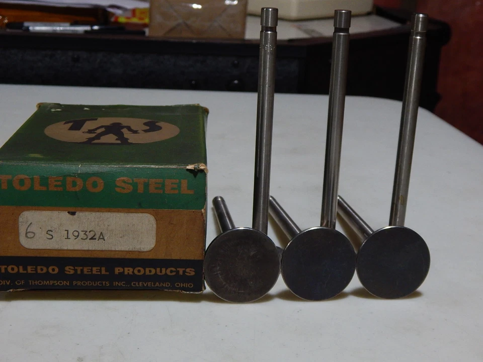 TRWS1932A VÁLVULAS EXH 1951 FORD 226 ENG 6 CILINDROS F1, 1 1/2 TONELADA, F2, F3, OEM# 1HA-6505A Foto 3 de 4