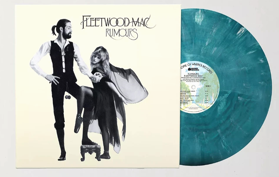 FLEETWOOD MAC RUMOURS EXCLUSIVE BLUE SILVER TEAL VINYL Very Few