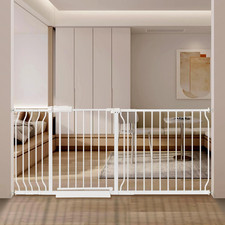 Extra Wide Baby Gate with Door Pressure Mounted 66.92-71.65 Inch,Child Baby Gate