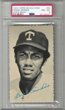 1974 Topps Deckle Edge #59 Fergie Jenkins PSA 8 - White Back