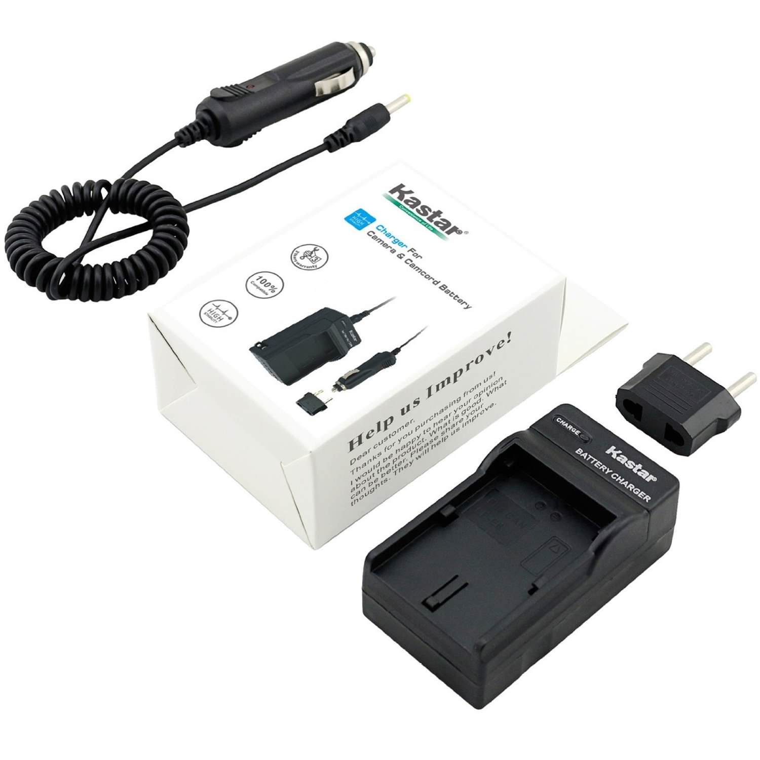 Kastar Battery (3-Pack) + Charger for Canon BP-945, BP-950, BP-970, C2, FV1, FV500