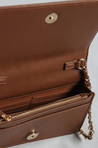 Bebe Los Angeles Sophia Crossbody Small Caramel Purse WBE01-123 Faux Leather - Picture 8 of 9