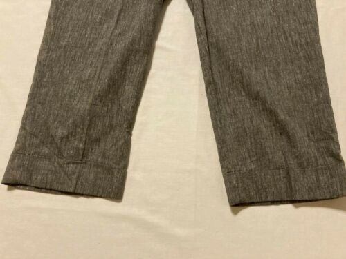 New Sharagano Crop Slim Leg Cuffed Stretch Black and White Pants Women's Size 8 - Picture 2 of 10