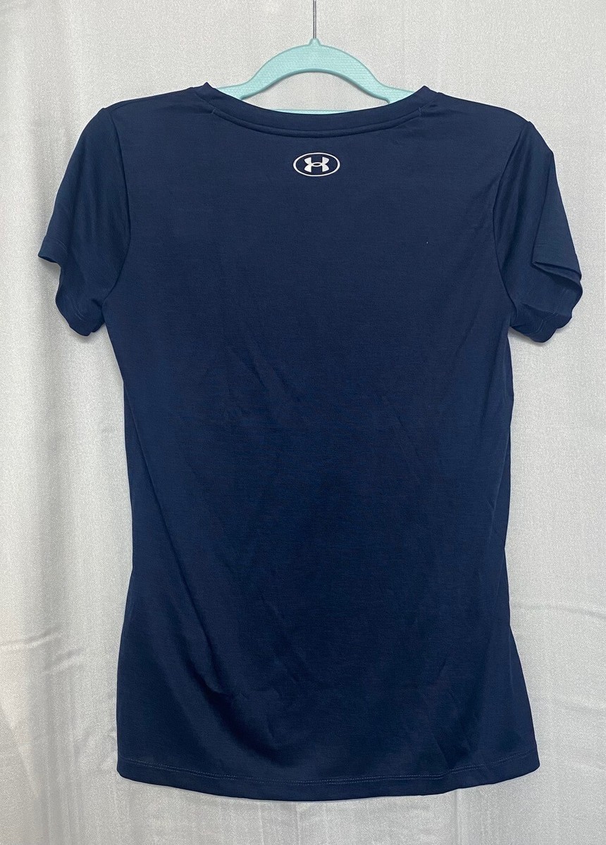 Under Armour Women's UA Tech Twist V-Neck Short Sleeve Navy