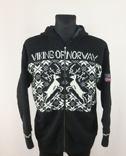 VIKING OF NORWAY HERREN WOLLE GEFÜTTERTE WINDSTOPPER JACKE Gr.L DEER FAIR ISLE