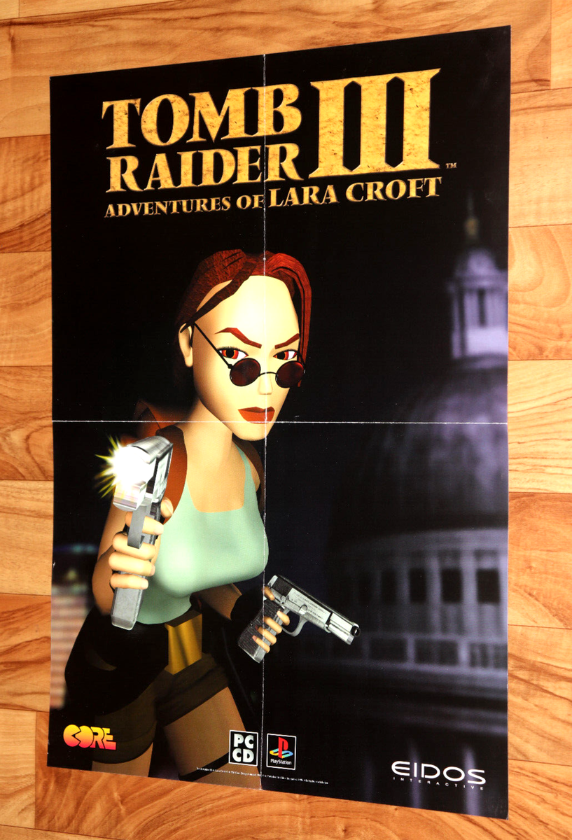 Tomb Raider III Adventures of Lara Croft Playstation 1 Vintage