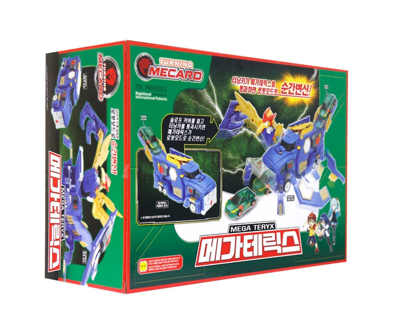 Turning Mecard MEGA TERICS Great Blue Phoenix Transforming Robot Truck Car Toy - Image 3 of 4