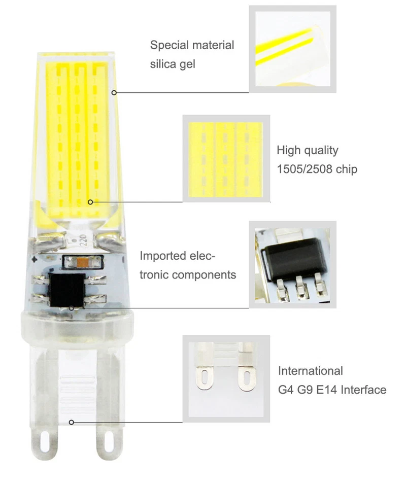 G4 G9 E14 LED Light 2-9W Capsule Bulbs AC/DC 12V Replace Halogen Lamp Energy - Image 4 of 4