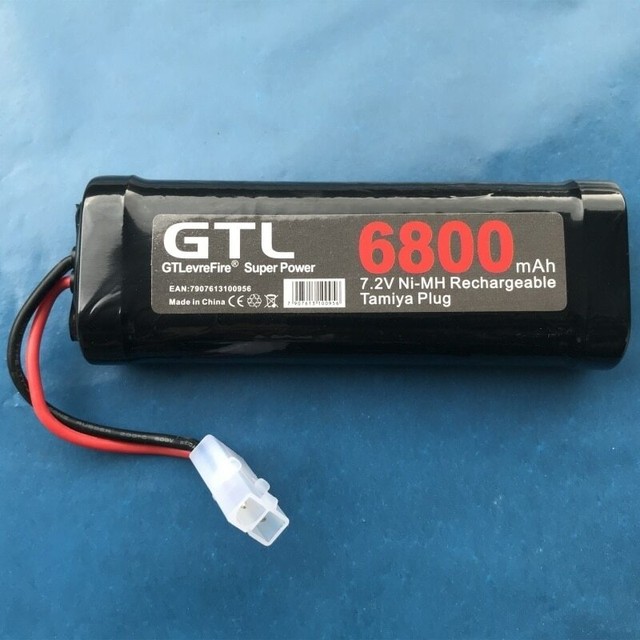 6800mAh 7.2v NiMh GTL Toy Battery Flat Racing car replacement battery w