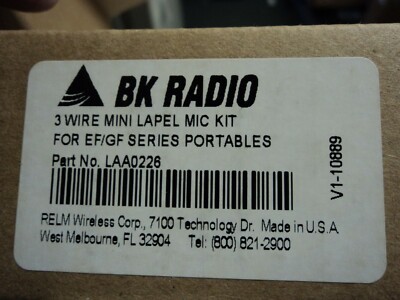 NEW Surveillance Earpiece Kit W/ PTT Bendix king BK DPH DPHX GPH EPH EPV LPH MPH