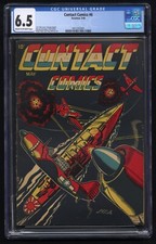 Contact Comics #6 1945 Aviation Press CGC 6.5 ~ L.B. Cole cover art