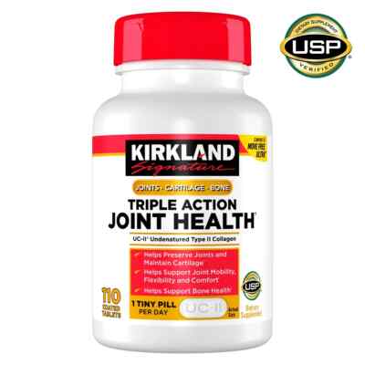 Kirkland Signature Triple Action Joint Health 110 Coated Tablets, Ships Free